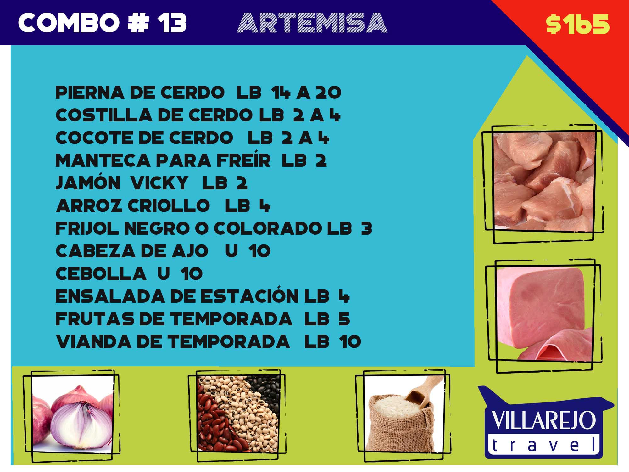 COMBO # 13 PROVINCIA DE ARTEMISA (Pierna)