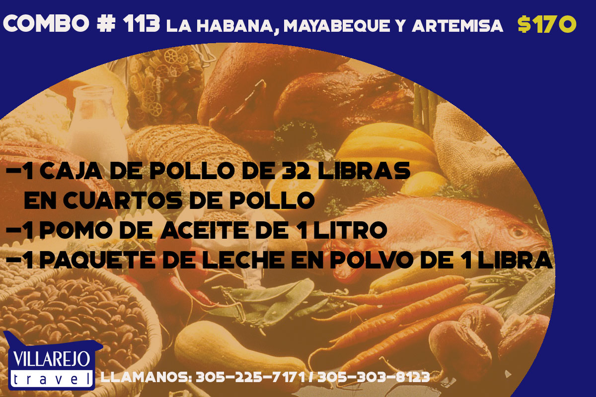 COMBO #113 LA HABANA,MAYABEQUE Y ARTEMISA
